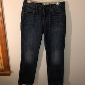 Dark wash denim Levi jeans